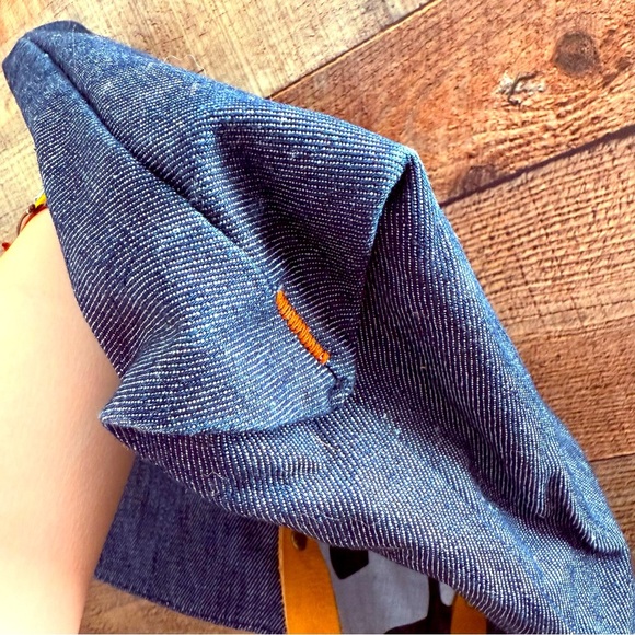 NWOT Unisex True Religion YTruBag Denim Tote Bag with Leather Handles - Picture 5 of 6